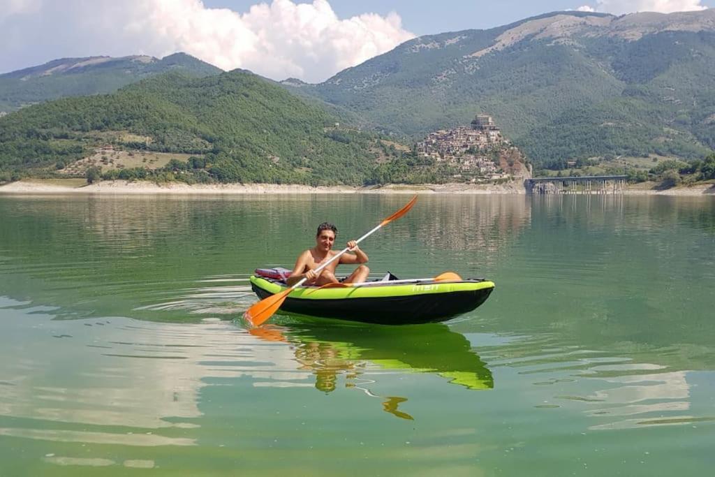 Letizia Lake House Panoramic View Colle di Tora Exterior foto