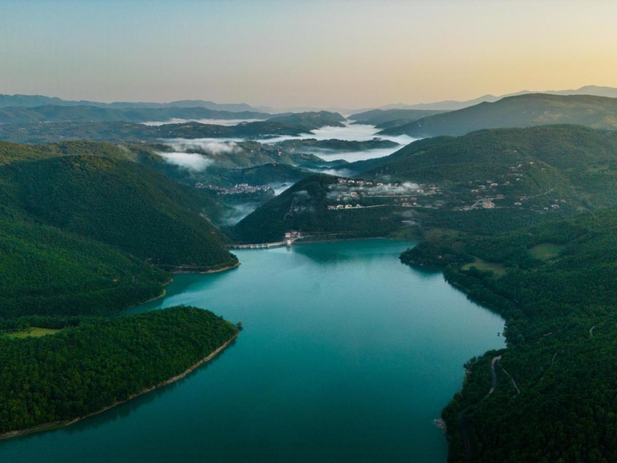 Letizia Lake House Panoramic View Colle di Tora Exterior foto